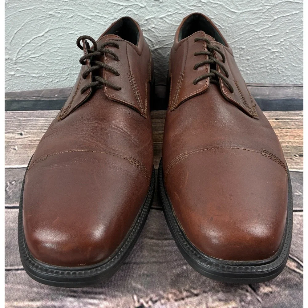 Bostonian Flexlite Oxford Dress Shoes Mens 12 Brown Leather 26025806